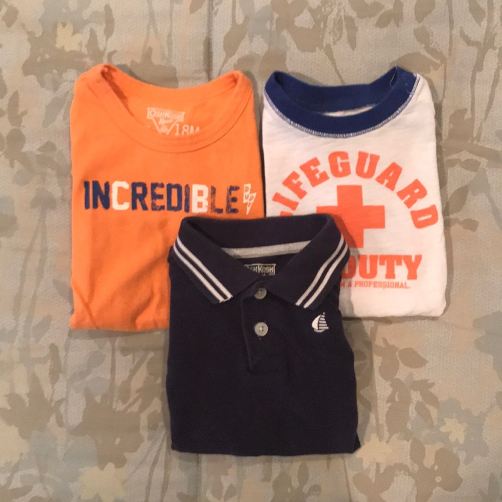 ✖️3️⃣ bundle of boys onesie t-shirts, sz 18 month
